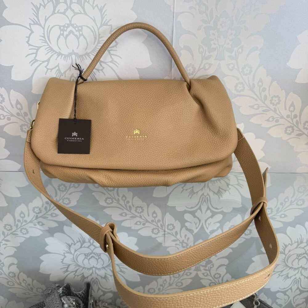 Cuoieria Fiorentina Beige Handbag